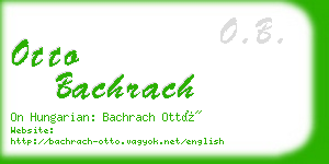 otto bachrach business card